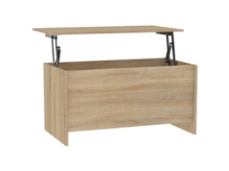 Mesa de Centro Vidaxl 102x55,5x52,5cm Madeira Carvalho Sonoma MAISON EXCLUSIVE