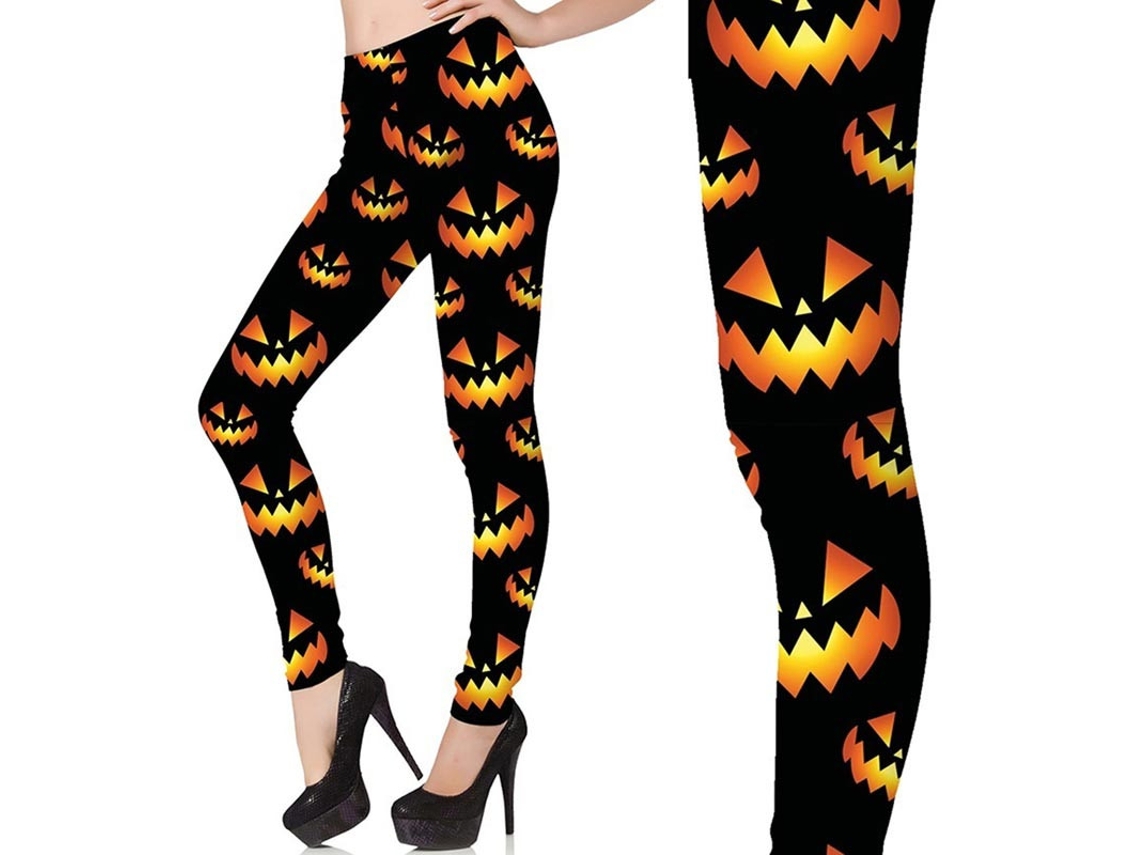 Leggings femininas de abóbora
