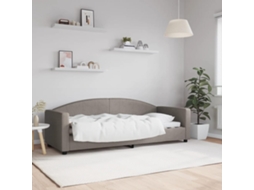 Cama De Solteiro | Camas Para Quarto | Sofá-cama 80x200 Cm Tecido Cinzento-acastanhado
