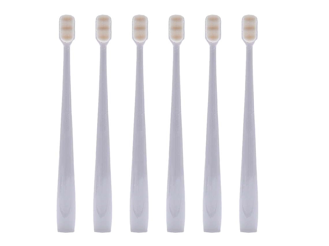 Escova de Dentes Extra Macia para Adultos Pacote com 6 Escovas de Dentes Manuais para Proteger Gengivas Sensíveis