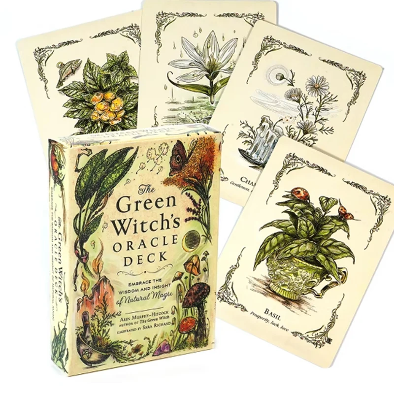 Cartas Oráculo Da Bruxa Verde: Abrace A Sabedoria E A Intuição Da Magia Da Natureza.