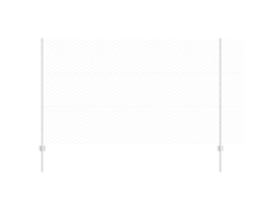 Conjunto 1 Painel De Cerca Vidaxl Prateado Aço (10 X 1,4 M)