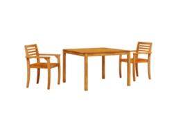 Conjunto de Móveis para Jardim HARLANV1 com 5 Pcs para Refeição Vime e Polipropileno Preto