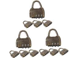 Conjunto De 12 Cadeados Vintage Para Caixa De Armazenamento E