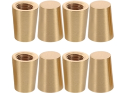 Conjunto De 8 Protetores Móveis Em Latão Com Design Cônico,