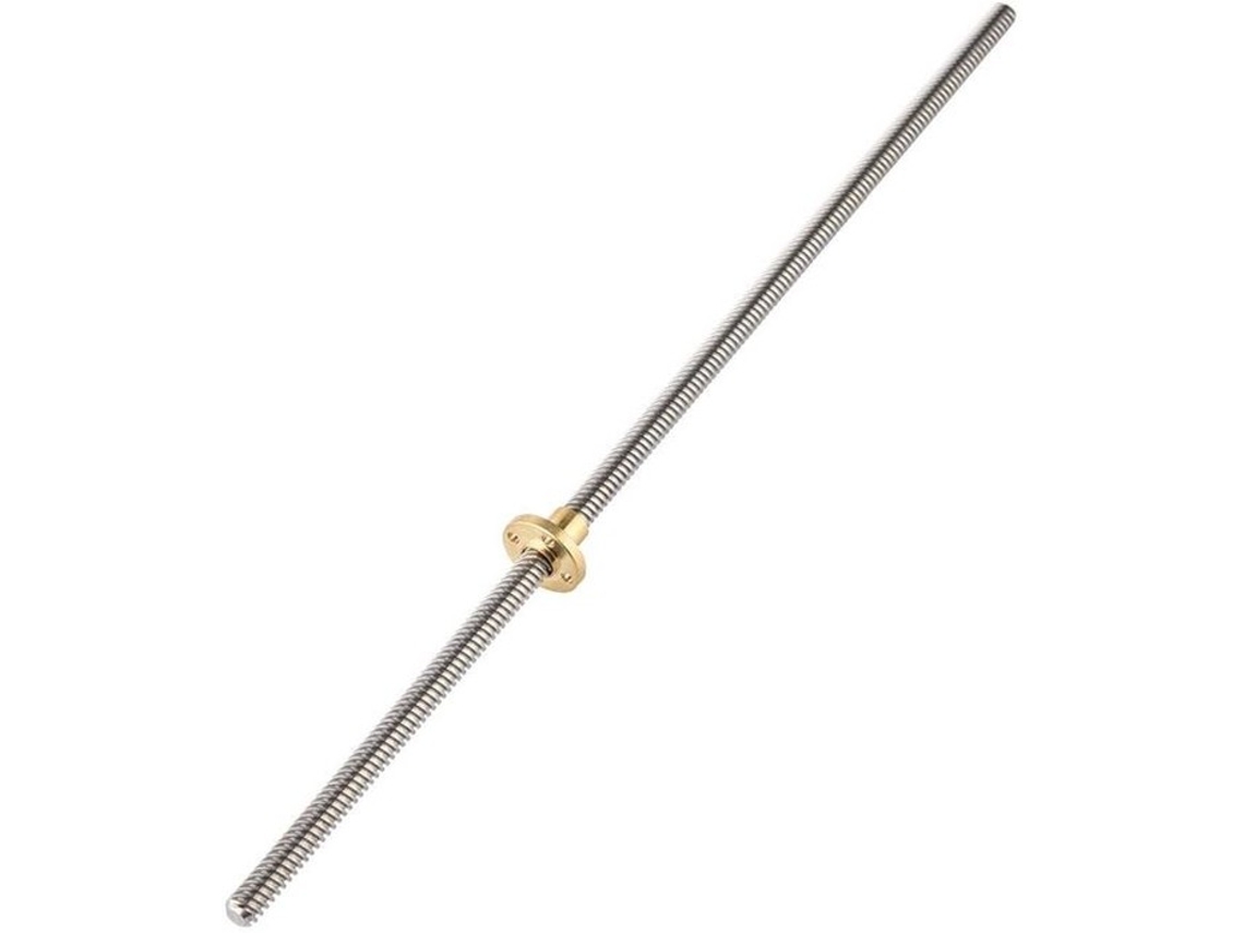 Spiga T8 Em Aço Inoxidável - Parafuso De Rosca Trapezoidal - Parafuso - 400 Mm - Durável - Fácil De Instalar - Chave De Rosca
