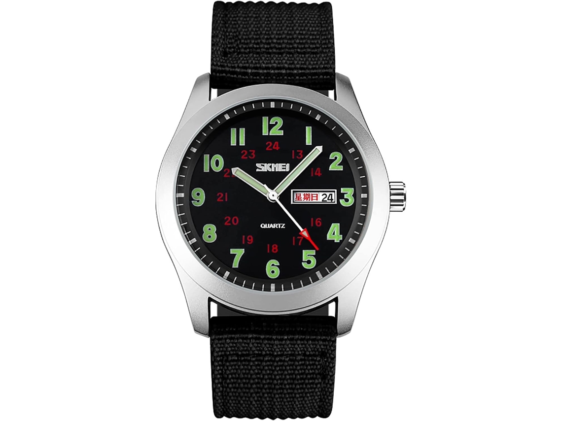 Lurelia Relógio Masculino, Luminoso, Aço Inoxidável, Abs, Verde