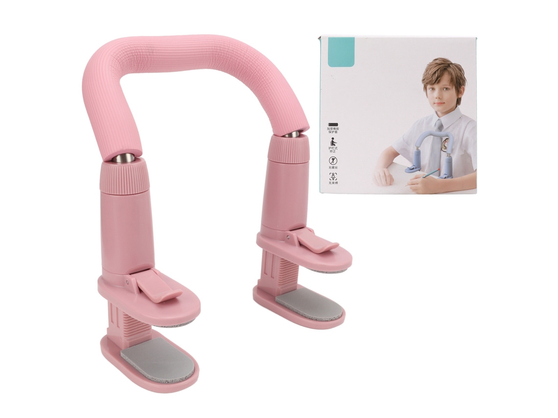 Protector De Postura Para Estudiantes, Diseño Ergonômico, Para Sentarse En La Mesa, Material Escolar, Cor Rosa Claro.