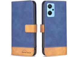 Capa Fólio Smartphone Protetora para Oppo Realme 9I HONGWE. Magnética Azul