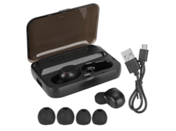 Fones De Ouvido Sem Fio Bluetooth 5.0 Com Visor Digital, Fones De Ouvido Estéreo Binaurais, Pretos, Com Luz De Fundo Ly Ebike