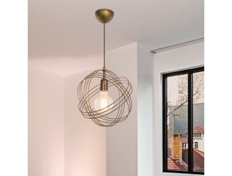Candeeiro LUX.PRO (Metal - Bronze - 30 x 28 cm - 20 W)