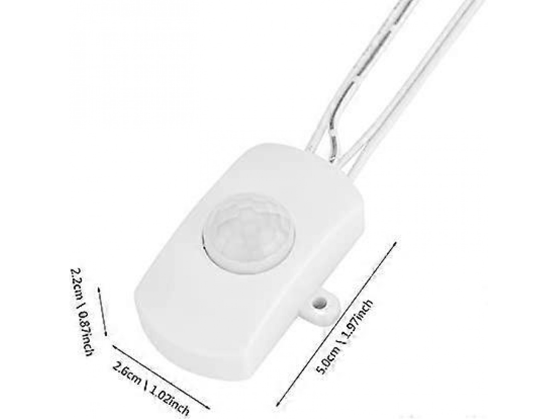 Interruptor Lurelia com sensor de movimento PIR, 120°, para iluminação LED