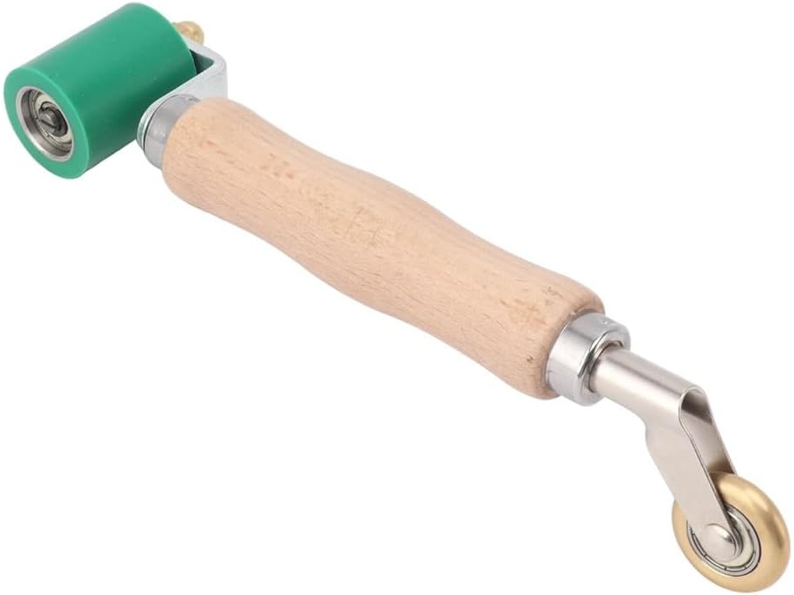 Rolo De Costura Para Papel Parede Aço 40 Mm, Com Roda Latão Dupla
