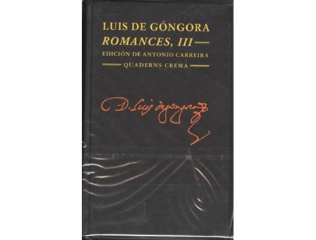 Livro Romances de Gongora (Espanhol)