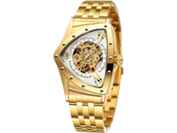 Lurelia Relógio Mecânico Masculino, Automático, Luminoso, Mostrador Esqueleto, Aço Inoxidável, Abs, Resistente À Água 30m