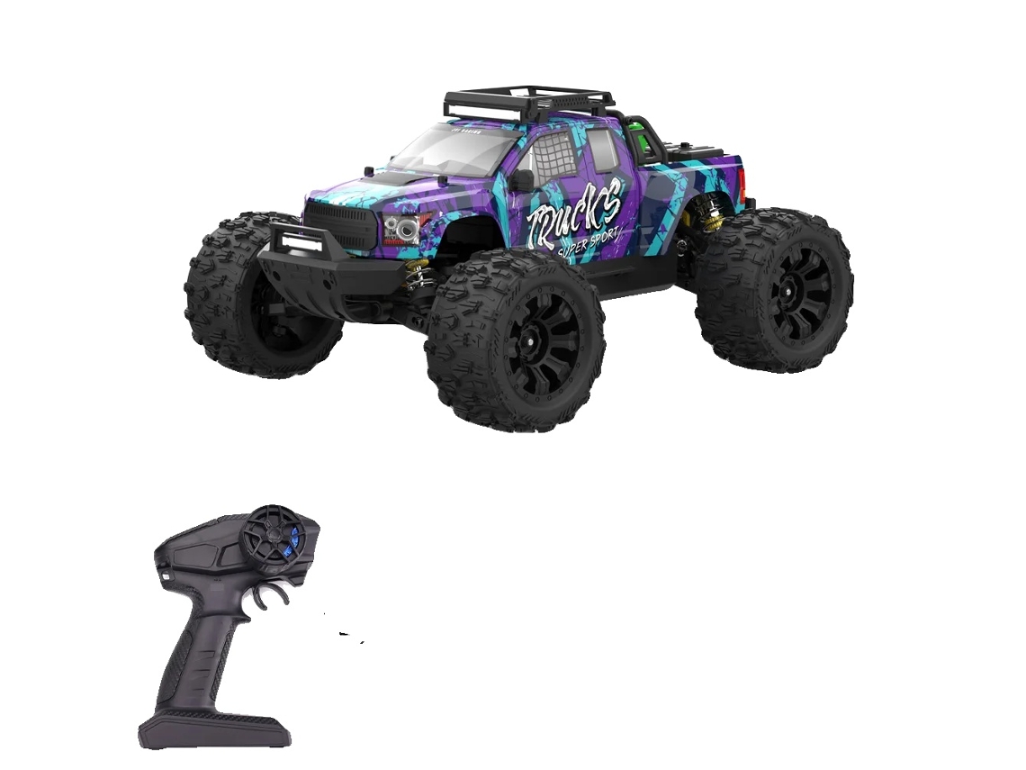 Carro De Corrida Rc, Escala 1/14, 4wd, 80km/h, Pt14r 3b Azul