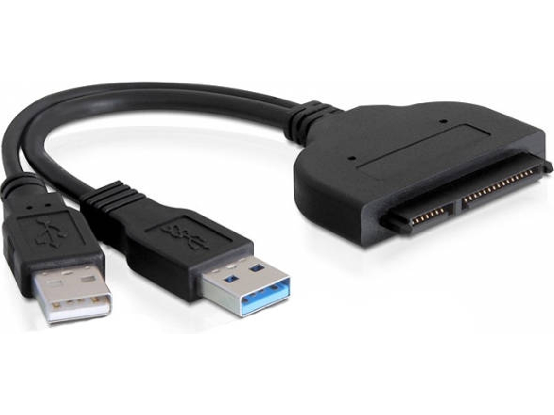 Cabo de Dados DELOCK (SATA - USB A  e Micro USB - 20 cm - Preto)