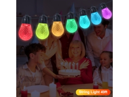 2026 luzes de Corda Rgb 49ft Exteriores/interiores com App e Controle Remoto