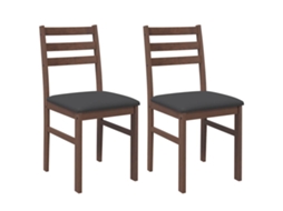 Dining Chair, Dining Chairs Vidaxl Marrom Borracha (n/a)