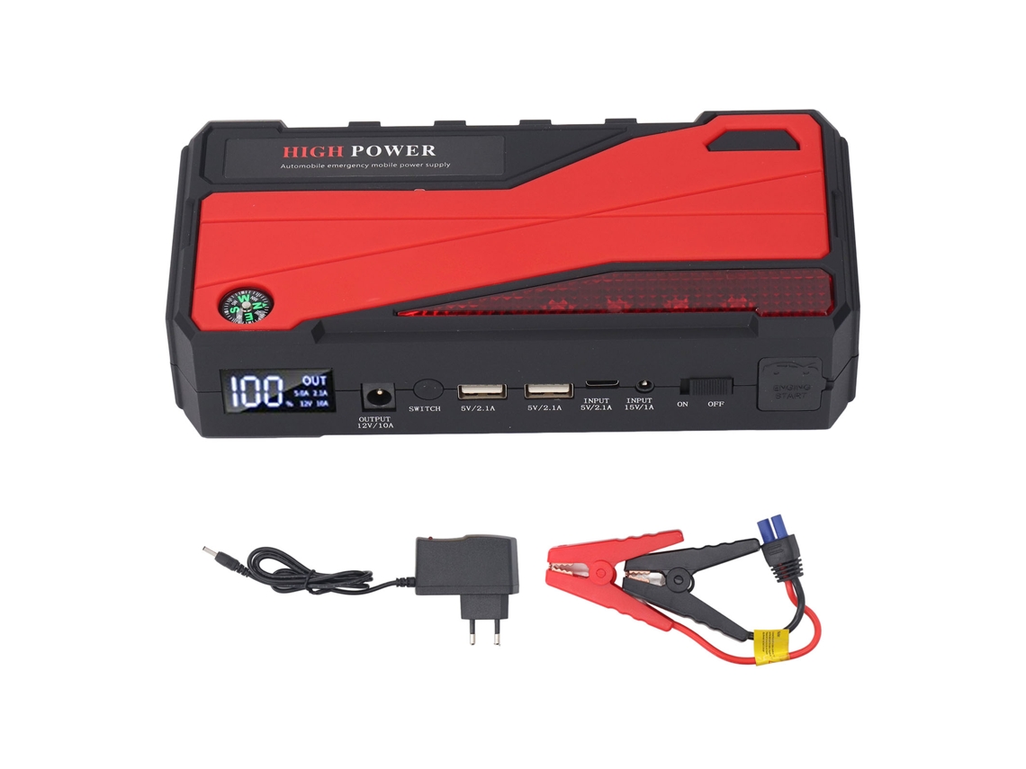 Aetheria arranque de Bateria de Carro 12v 1000a 20000mah com Lcd Usb3.0 para 7l Gas 5.5l Diesel Eu Plug