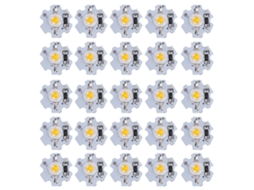 25 peças Chips LED 0.5W 5V Luz Amarela 588‑590nm | S/MARCA