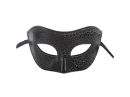 Máscara Preta Mascarada Acessório Halloween