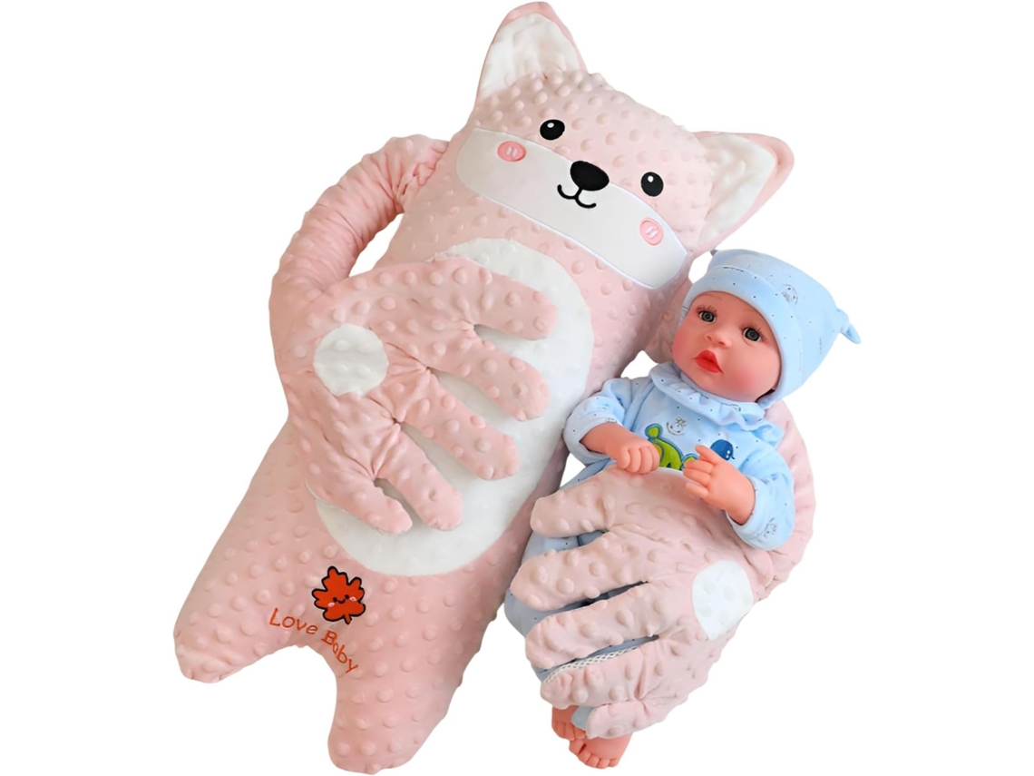 Almofada Calmante Para Bebé Ajustável, Formato Boneca Com 3 Modos De Afago Aj, Raposa Elysve