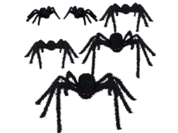 Adereço De Aranha Realista Para Halloween Com Efeito De Cabelo