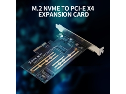 Cartão De Expansão M.2 Nvme Para Pci E X4 Com Interfaces M Key E B Key, Suporta Protocolos Nvme E Sata Luz Dourada