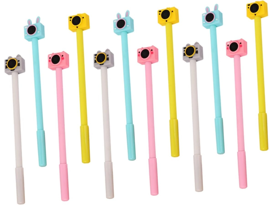 Conjunto De 12 Lápis Desenho Em Formato Desenhos Animados, Perfeitos