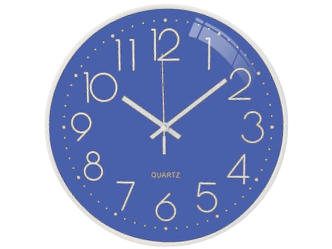 W Wall Clock,12" Digital Wall Clock, Large Silent Non-ticking Quartz Wall Clocks, Large Disp