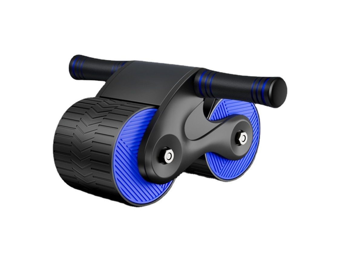 Roda Abdominal Antiderrapante Com Rebote Automático, Equipamento De Treinamento Fitness Ab Roller, Azul E Cinza SUNNY SPACES