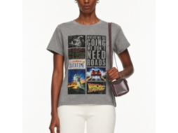 Rockinstone Back To The Future Movie Future Hits Heather Graphite Adult T-shirt Size:xl