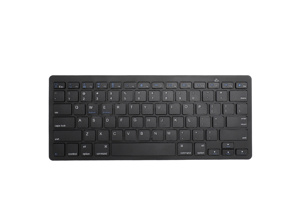 Aetheria teclado Sem Fio Bluetooth Ultra Slim com 78 Teclas Silenciosas para Escritório Computador Laptop Tablet Preto