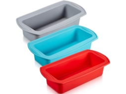 Conjunto De 3 Formas Para Pão E Bolos, Em Silicone, Revestimento Antiaderente, Para Forno, Confeitaria E Preparo Doméstico