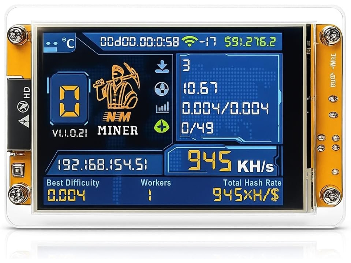 De Bitcoin, Minerador De Loteria Com Tela De 2,8 Polegadas, Minerador De Bitcoin Usb Com Taxa De Hash De 1060 Kh/s, Oper Componentes De Computadora