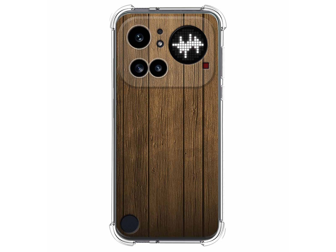 Capa Tumundosmartphone De Silicone À Prova De Choque Para Nothing Phone 4a Pro 5g Com Estampa De Madeira E Desenho Animado