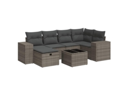Garden Sofa Set, Garden Sofa Sets Vidaxl Cinzeto Rattan / Vime (n/a)