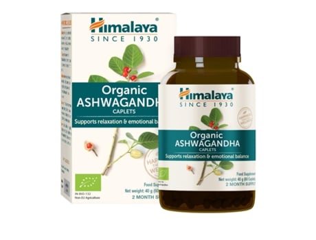 Ashwagandha Orgânica, 60 Cápsulas HIMALAYA