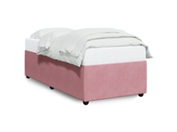 Bed Frame, Bed Frames Vidaxl Cor-de-rosa Veludo (80 X 200 Cm)