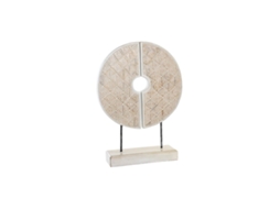Figura Decorativa DKD HOME DECOR Branco Ferro Círculos 41x12x55 cm
