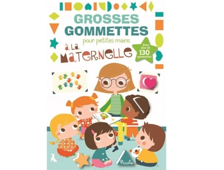 Large Stickers At School PICCOLIA (Idade minima recomendada: 2 anos)