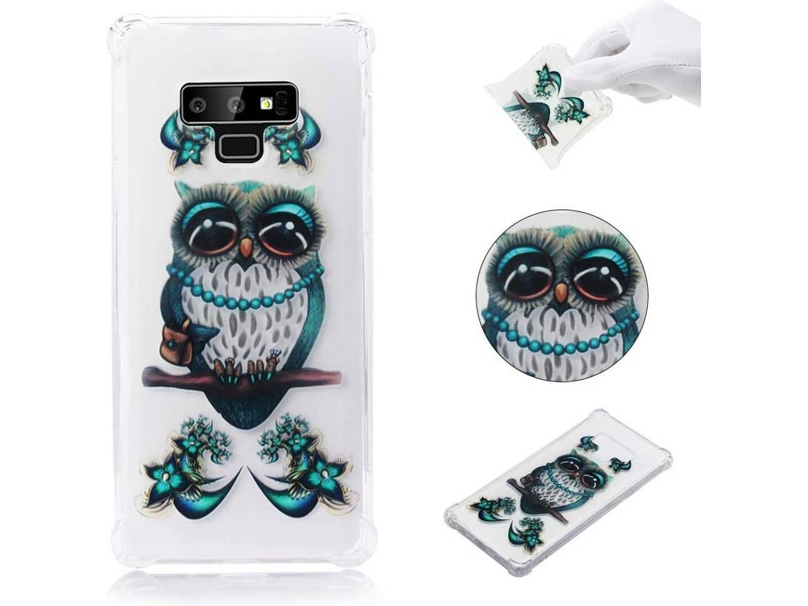 Capa Samsung Galaxy Note 9 HONGWE. Coruja Verde