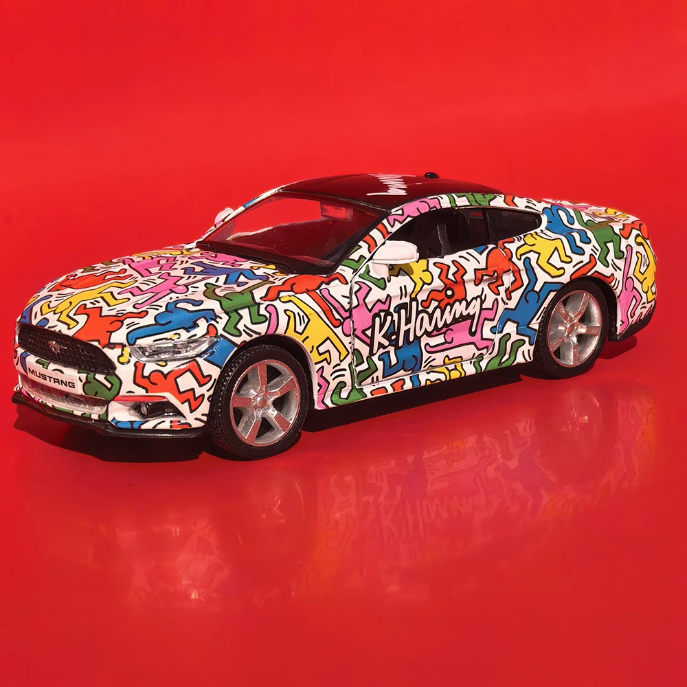 (mustang) Escala 1:36 - Modelo De Carro - Metal Fundido - Chassi De Plástico - Pneus De Borracha