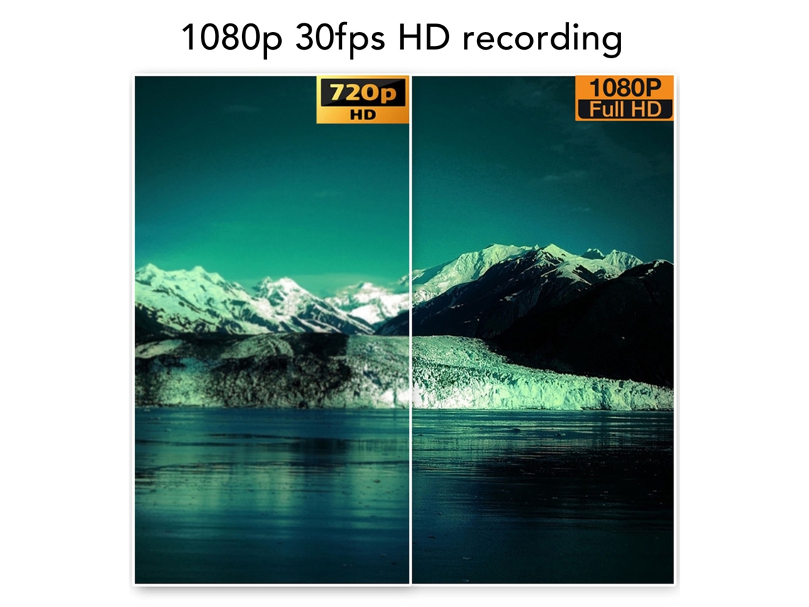 Câmera de Bicicleta 1080p Hd Resistente à Água Ângulo Amplio Type C com Luz para Guidão