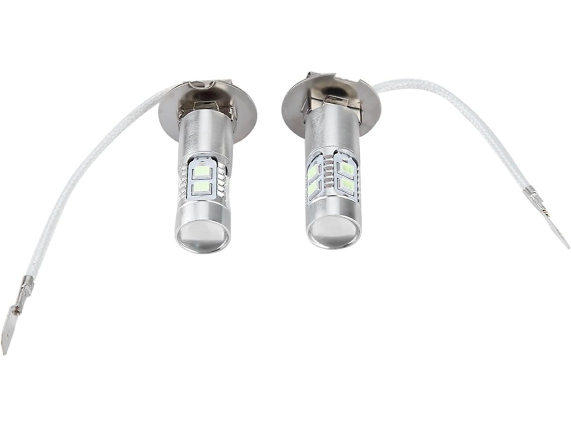 Lâmpadas De Led Pongnas 2 Para Faróis Carro, 100w, 1200lm, 8000k, Farol De Neblina Ultrabrilhante Com 20 Leds E