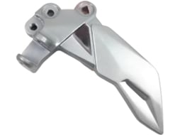 Apoio para os Pés do Piloto Suporte Pedal e Peças Pedais Cor Prata Motocicletas Design Ergonômico Maior