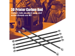 Laxiscreed Kit Com 6 Braços De 20cm Em Fibra De Carbono Para Impressoras 3d