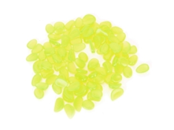 100 Pedras Luminosas Decorativas Para Jardim E Aquário Verde