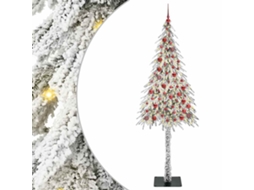 Conjunto 1 Decoração De Natal Vidaxl Branco Plástico (210 Cm)